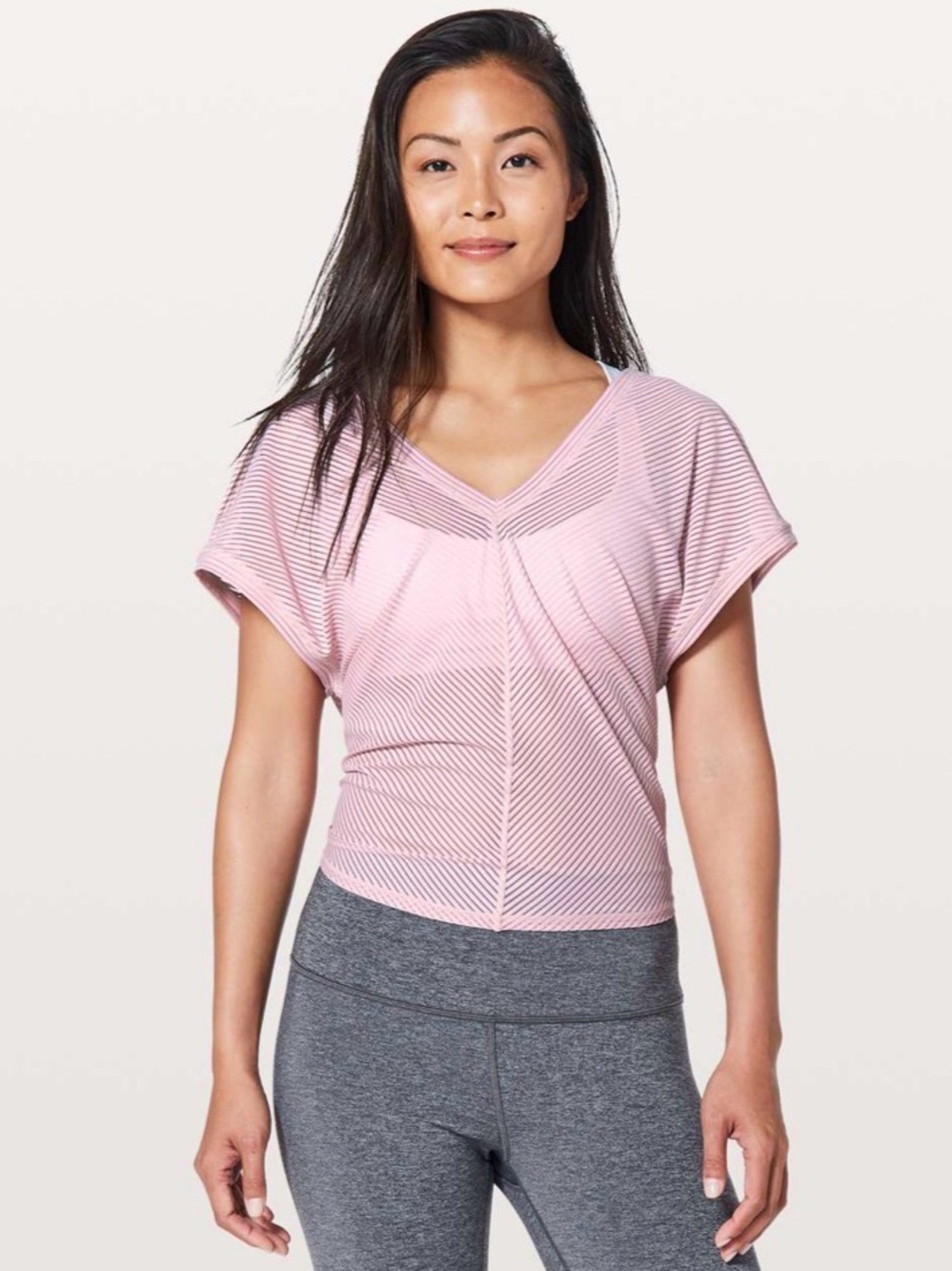 Lululemon Ahead By Miles Short Sleeve in Petals